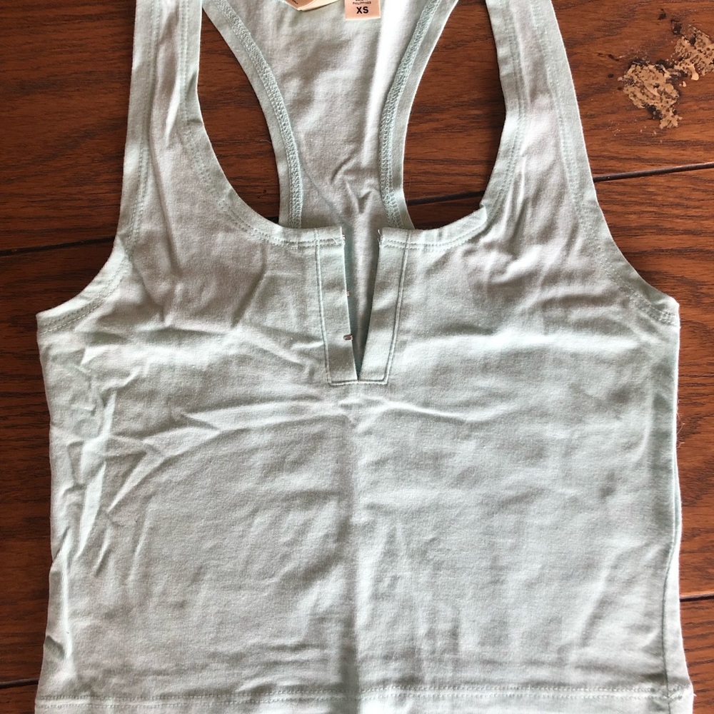 LA Hearts Sea-foam Crop Top